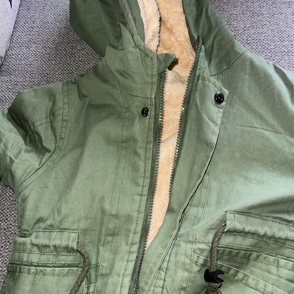 Boys Sherpa lined coat